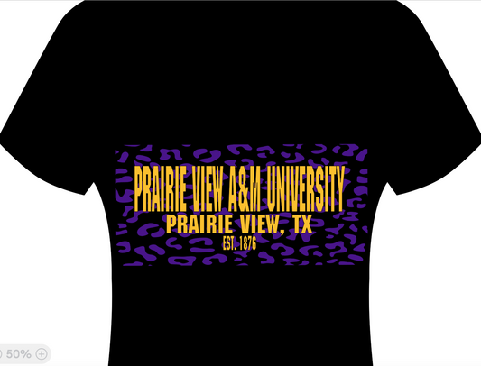 Dee's Teez - Prairie View Panther Print T Shirt