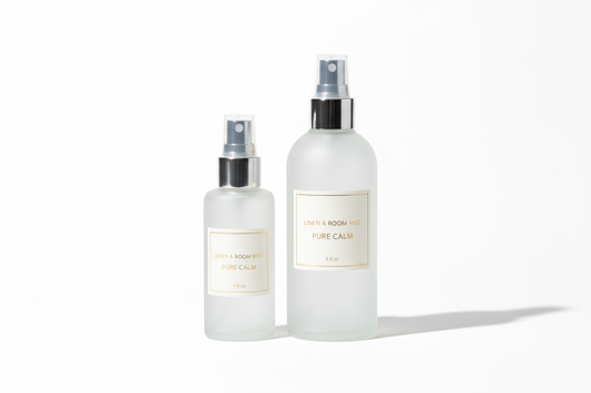 create 4 oz and 8 oz linen sprays in elegant bottles