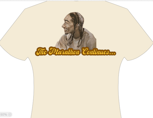 Original artwork by JON - The Marathon Continues