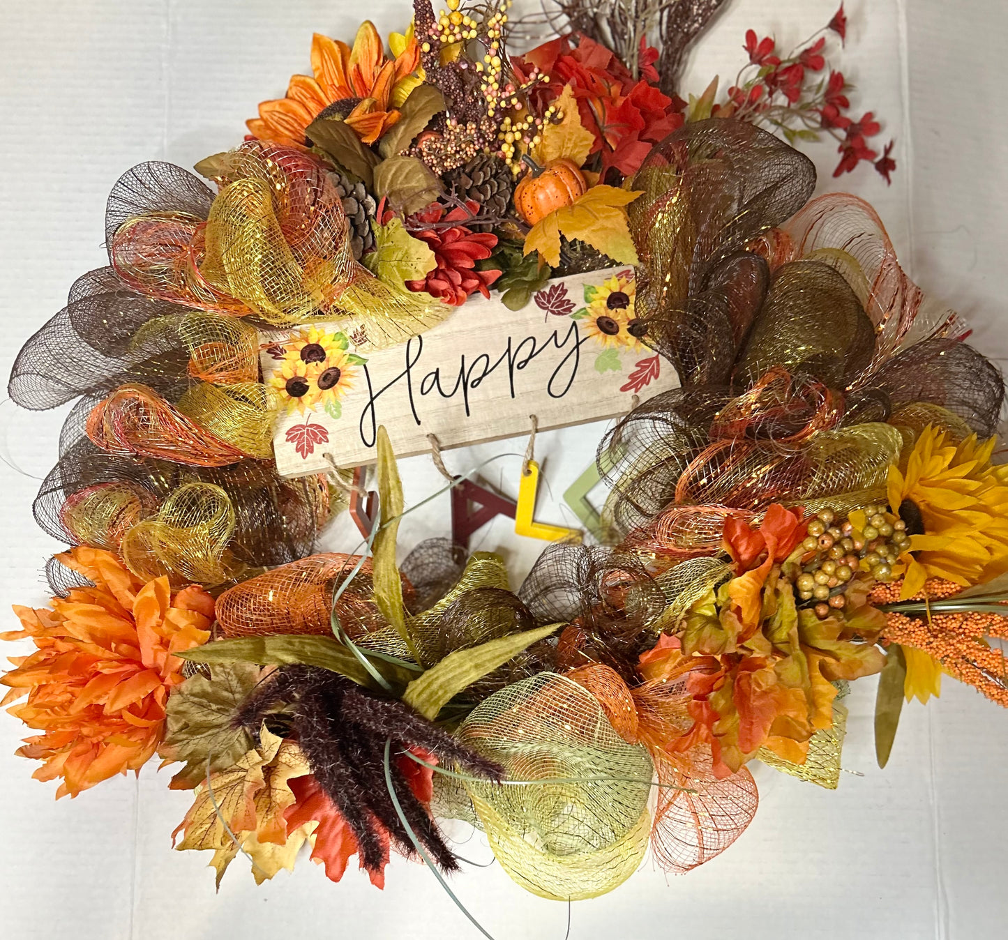 Custom Fall Wreath