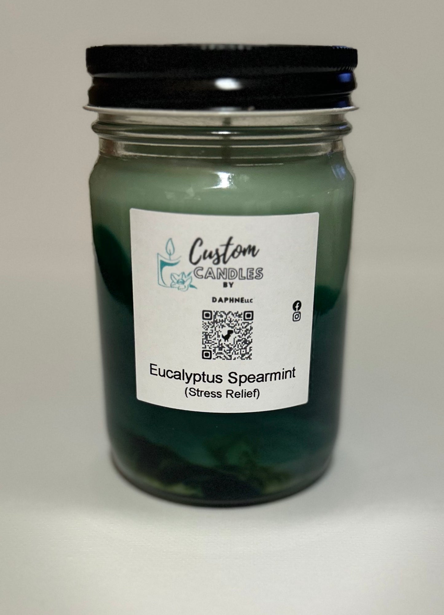 Vela de eucalipto y menta verde (alivio del estrés)