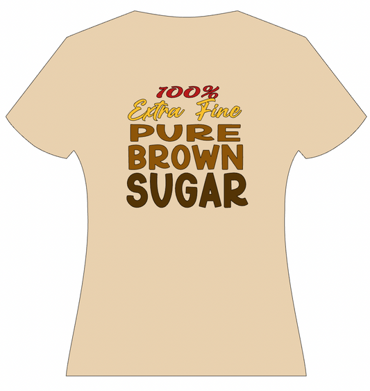Camiseta gráfica 100% pura azúcar moreno