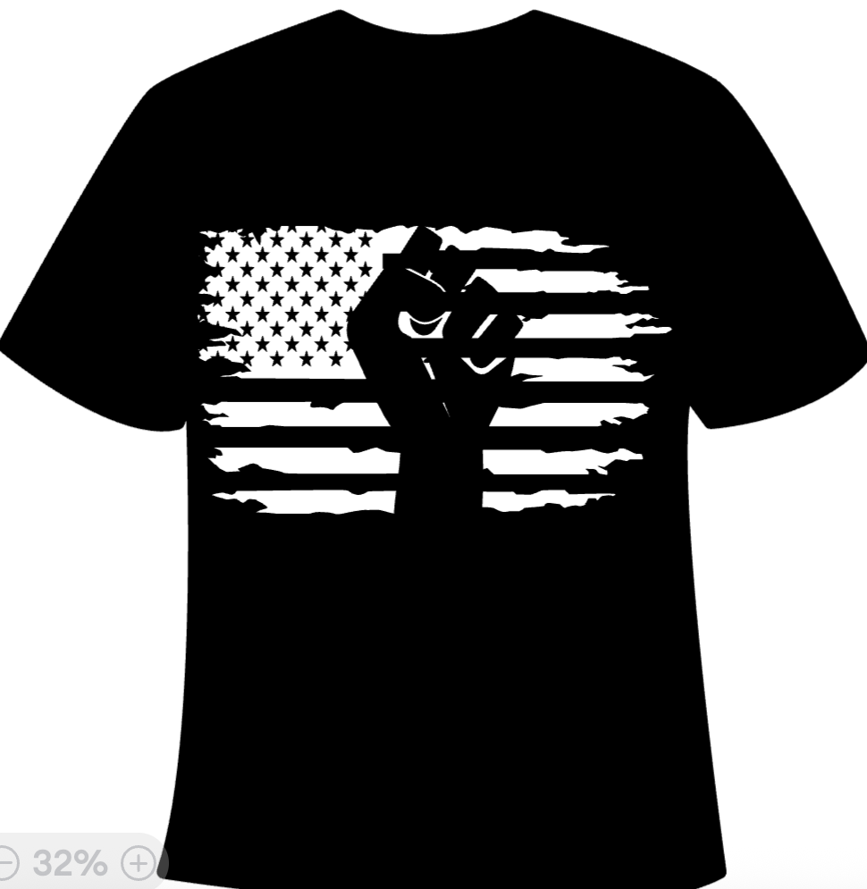 RESIST - Flag & Fist of Solidarity Graphic T-Shirt