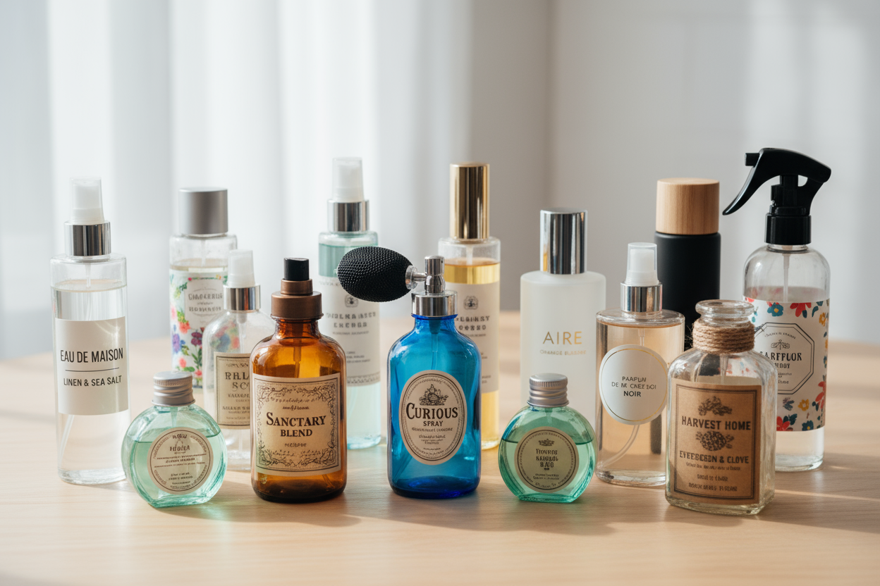 generate various spray bottles for home fragrances