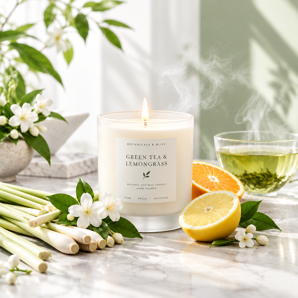 Green Tea & Lemongrass Candle
