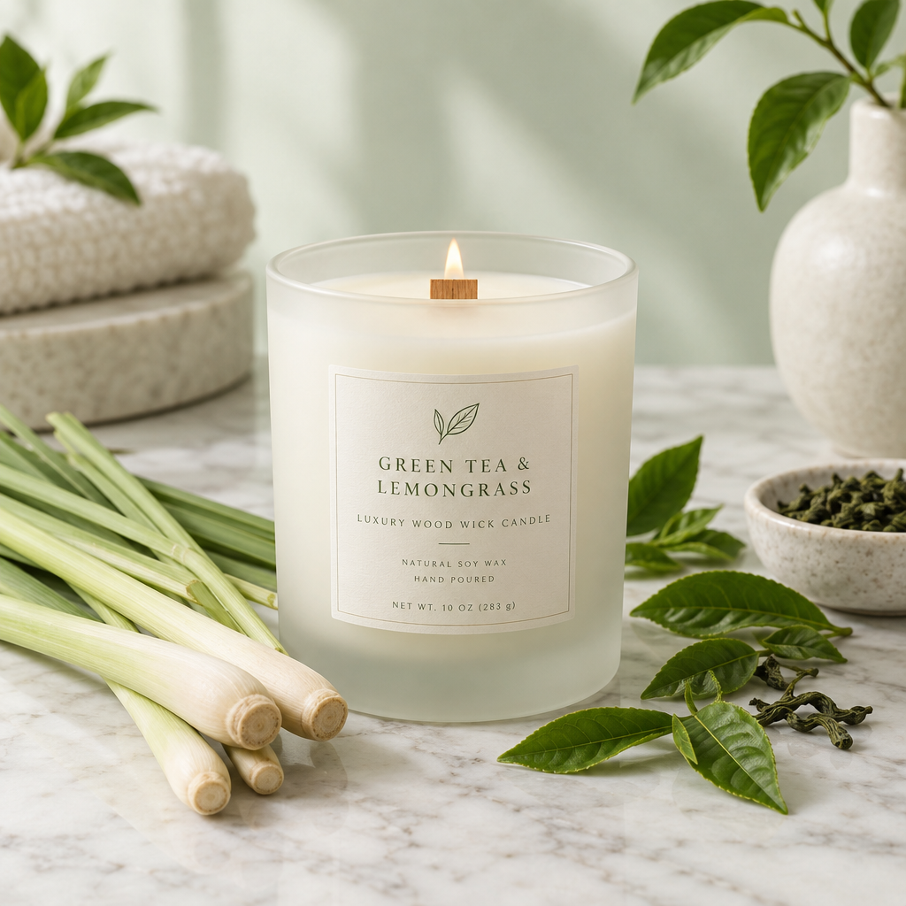 Green Tea & Lemongrass Candle
