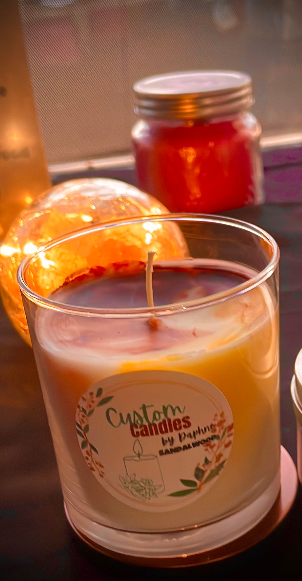 Cranberry Candle Custom Candles by Daphne LLC